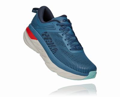 Hoka One One Bondi 7 - Sapatos Largos Homem - Turquesa, EY16240